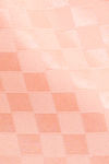 Zivame Checkered Sheen Woven Pyjama Set - Pink Sand — thumbnail 8